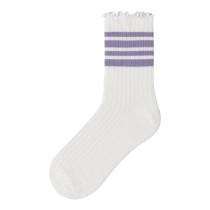 NAME IT Nkfsille Stripe Sock - Cloud Dancer Lavender Violet