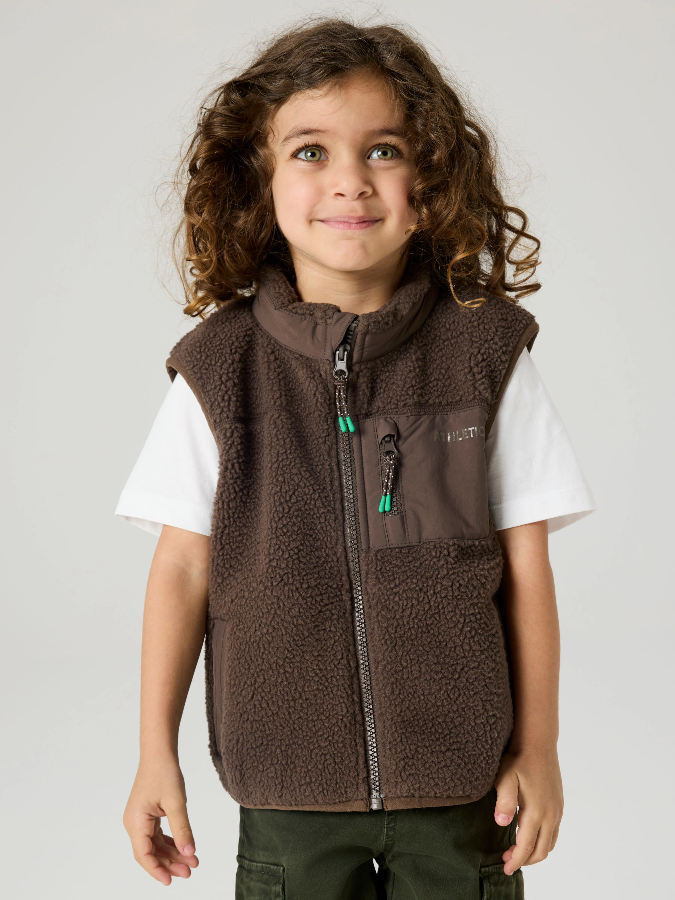 Name It Teddyvest Chocolate Brown - Str. 1.5y 86cm