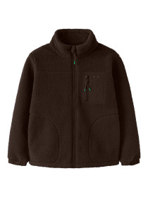 NAME IT Nkmmiller Sherpa Jacket - Chocolate Brown