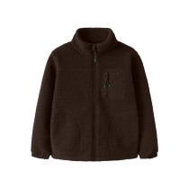 NAME IT Nkmmiller Sherpa Jacket - Chocolate Brown