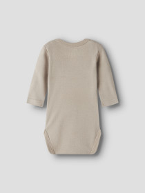 NAME IT Nbmbody 3p Ls Fox Noos - Shadow W/ Aluminum + Peyote Melange