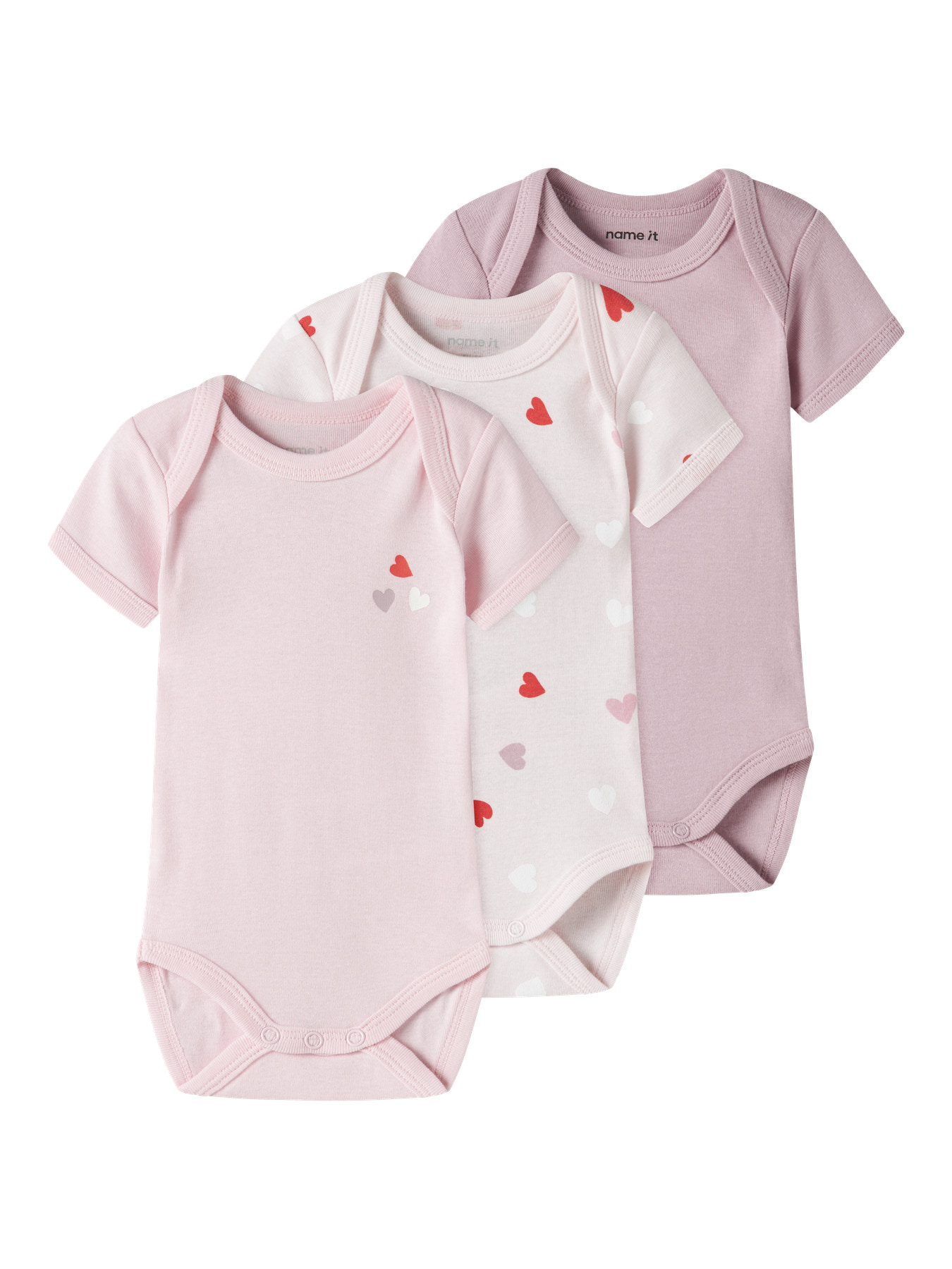 NAME IT 3-Pak Body Kortærmet Keepsake Lilac