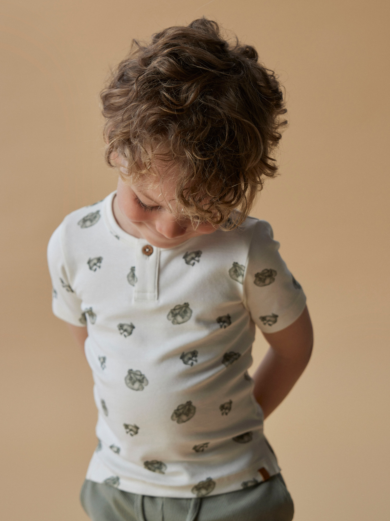 Lil Atelier T-shirt - NmmGayo - Coconut Milk/Frog