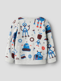 NAME IT Sweatshirt Tino Light Grey Melange