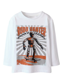 NAME IT Bluse Tinus Bright White