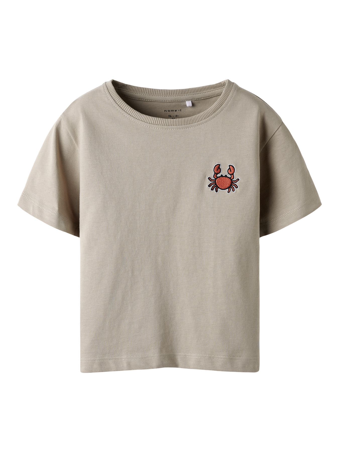 NAME IT T-shirt Frank Aluminium billede