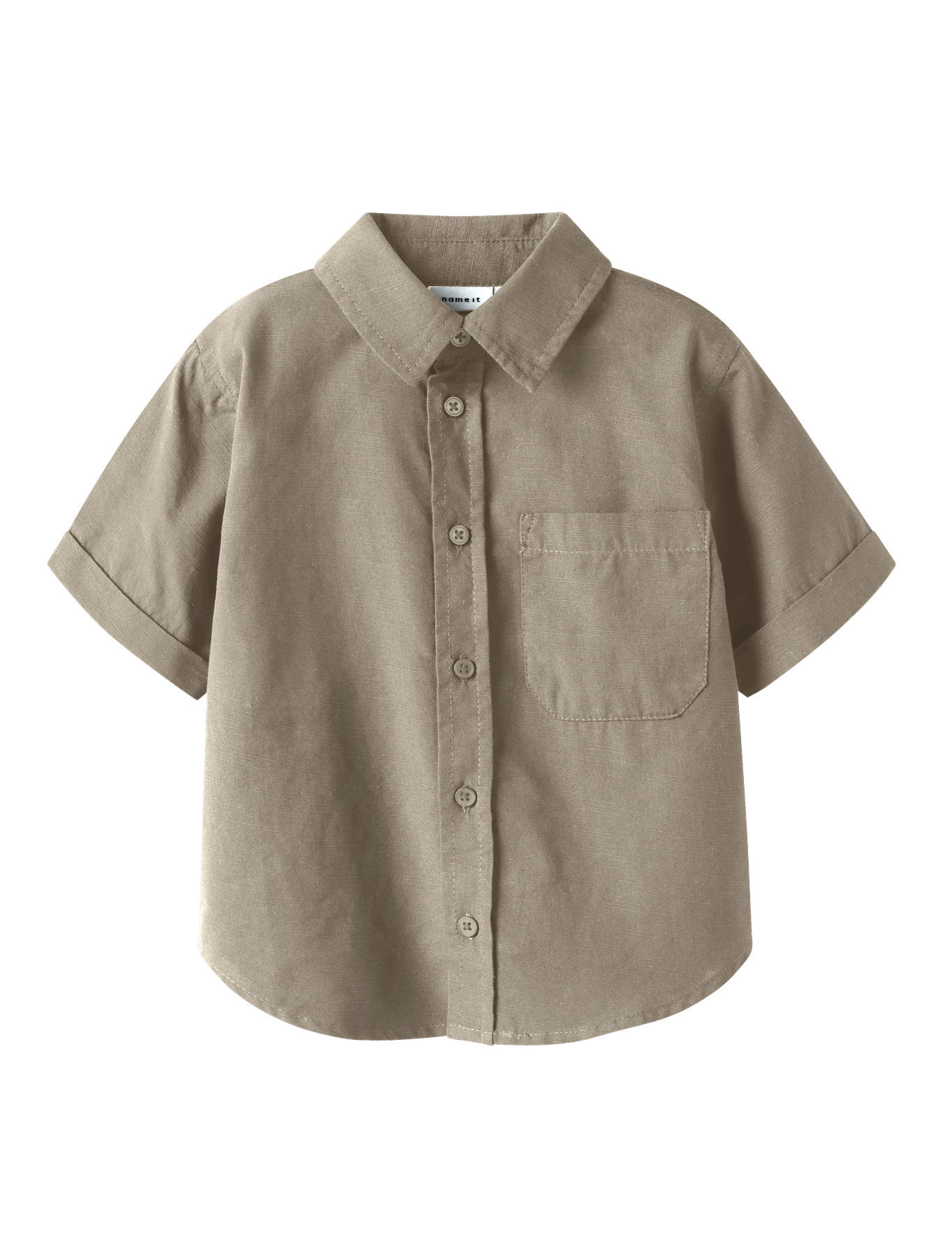 NAME IT Kortærmet Skjorte Filip Aluminium