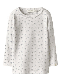 LIL ATELIER Langærmet Bluse Gayo Sag Coconut Milk Bell Flower