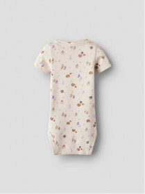 NAME IT Kortærmet Body Hiline Sandshell