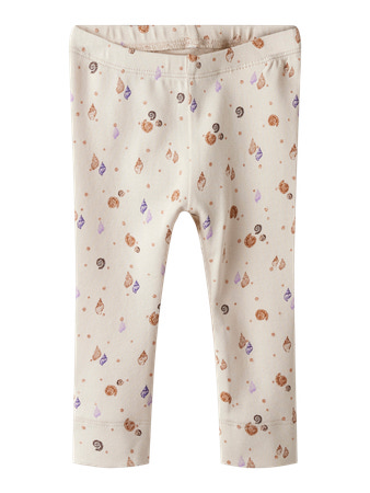 NAME IT Leggings Hiline Sandshell billede