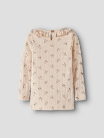 LIL ATELIER Rib Bluse Rachello Novelle Peach Flower