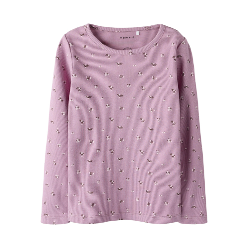 Name It Bluse - Rib - NmfPolinne - Mauve Orchid