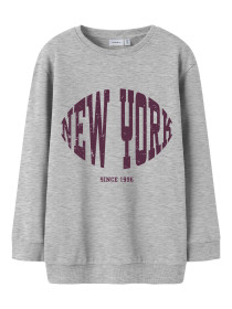 NAME IT Sweatshirt Bellis Light Grey Melange