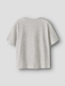 NAME IT T-shirt Benna Light Grey Melange