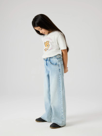 NAME IT T-shirt Benna Light Grey Melange