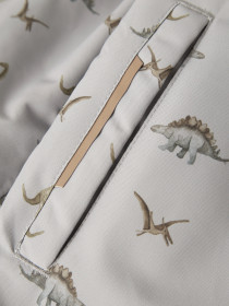 LIL ATELIER Flyverdragt SNOW10 Ultimate Grey Dino