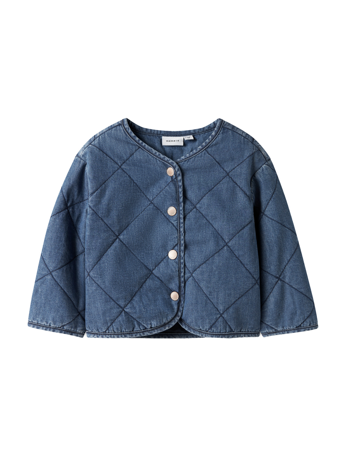 NAME IT Quilt Denim Jakke Juliette Dark Blue Denim