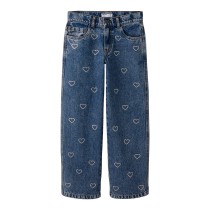 NAME IT Rhinsten Wide Jeans Rose Denim Blue Hjerte