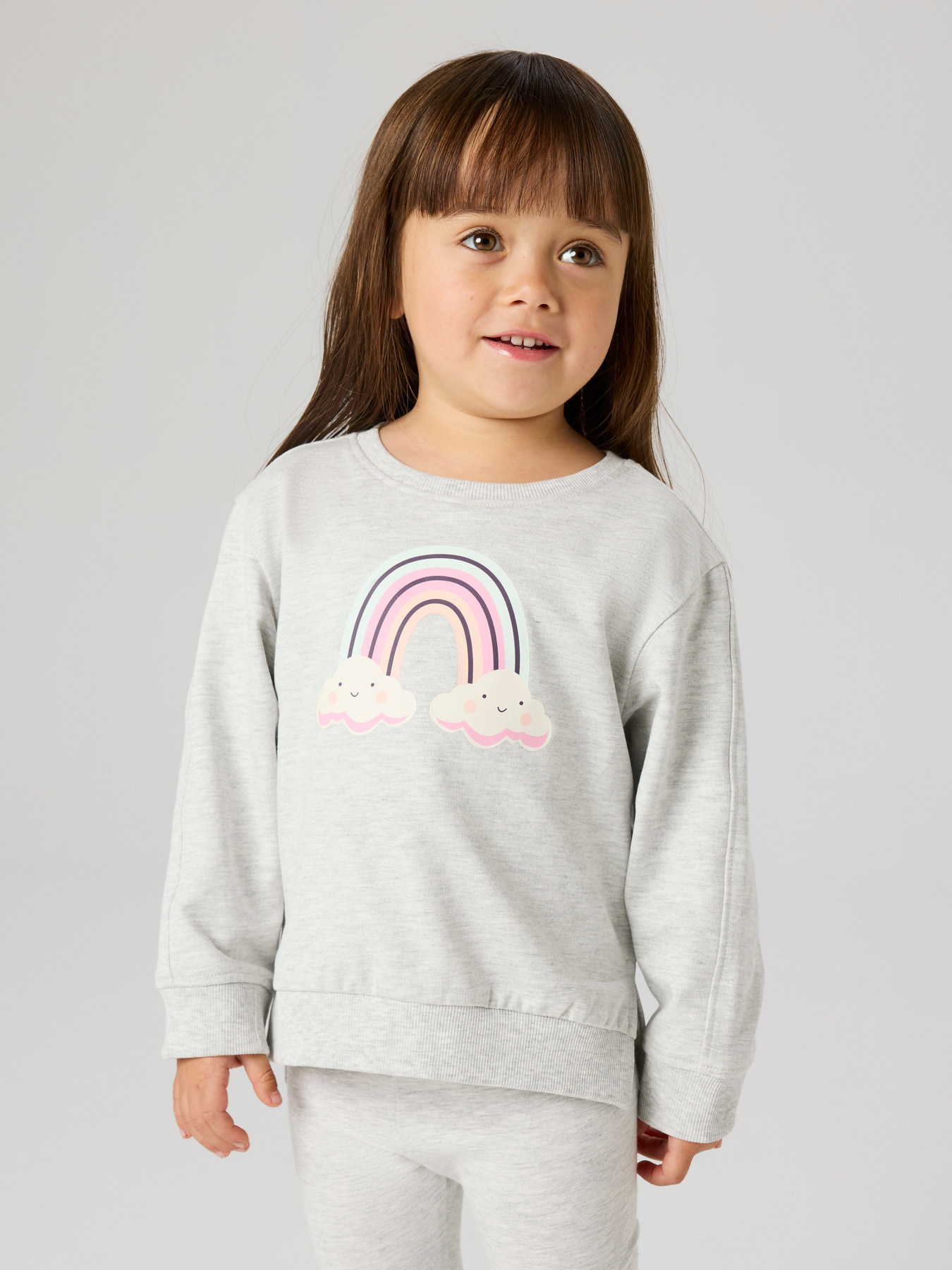 Name It Sweatshirt - NmfBissine - Light Grey Melange