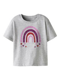NAME IT T-Shirt Belina Light Grey Melange