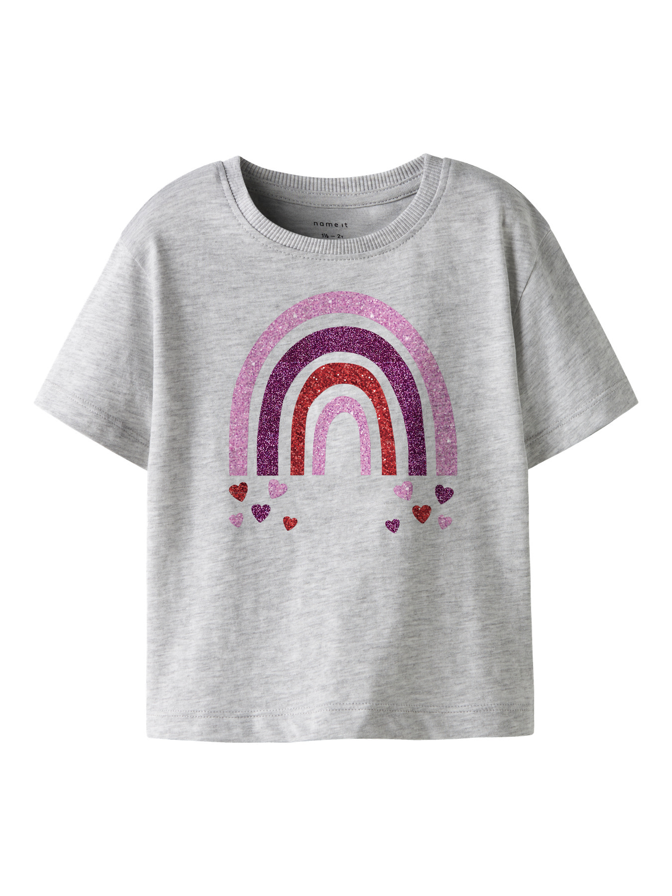 Name It T-shirt - NmfBelina - Light Grey Melange