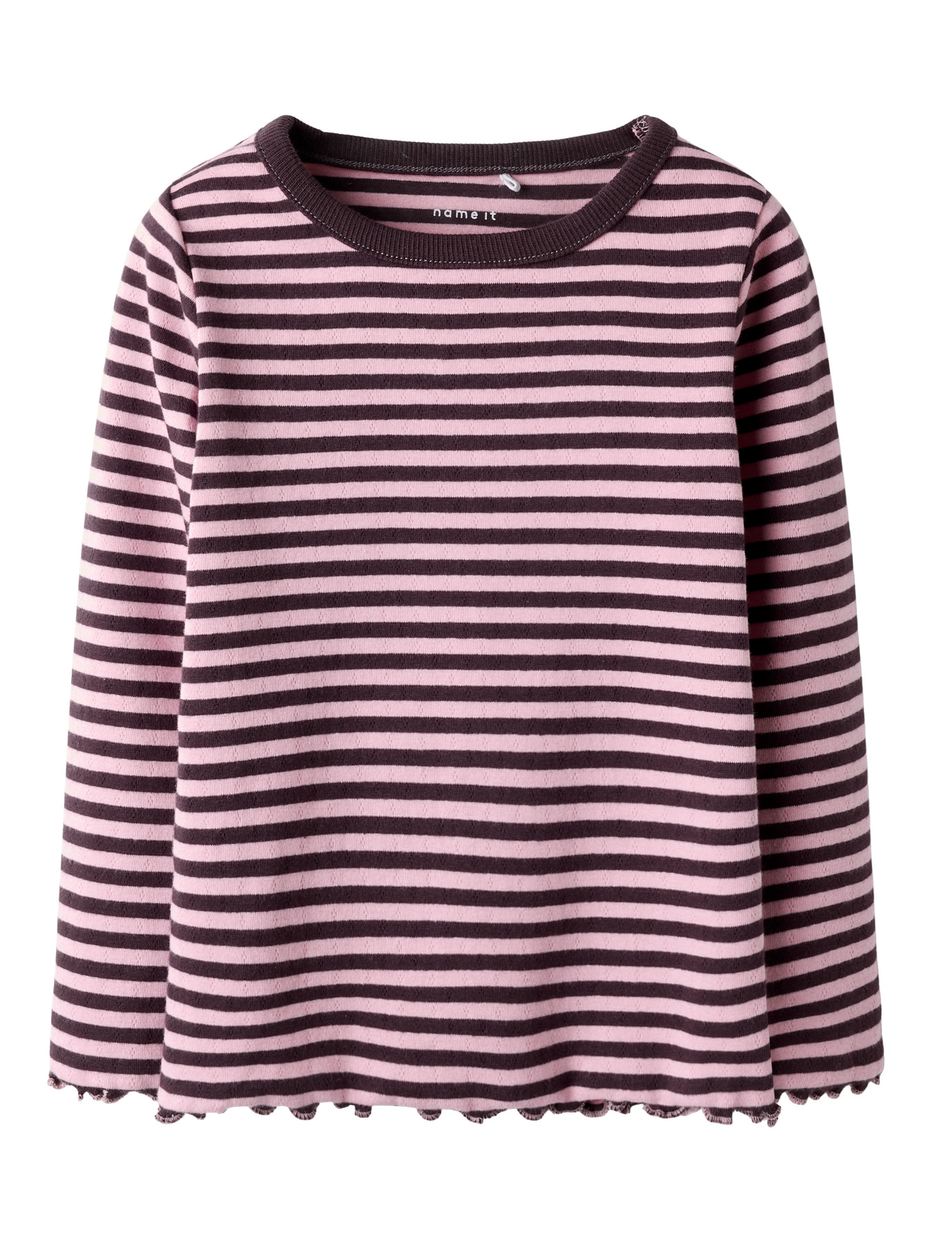 Name It Bluse - Hulmønster - NmfBensa - Slim - Blackberry Wine