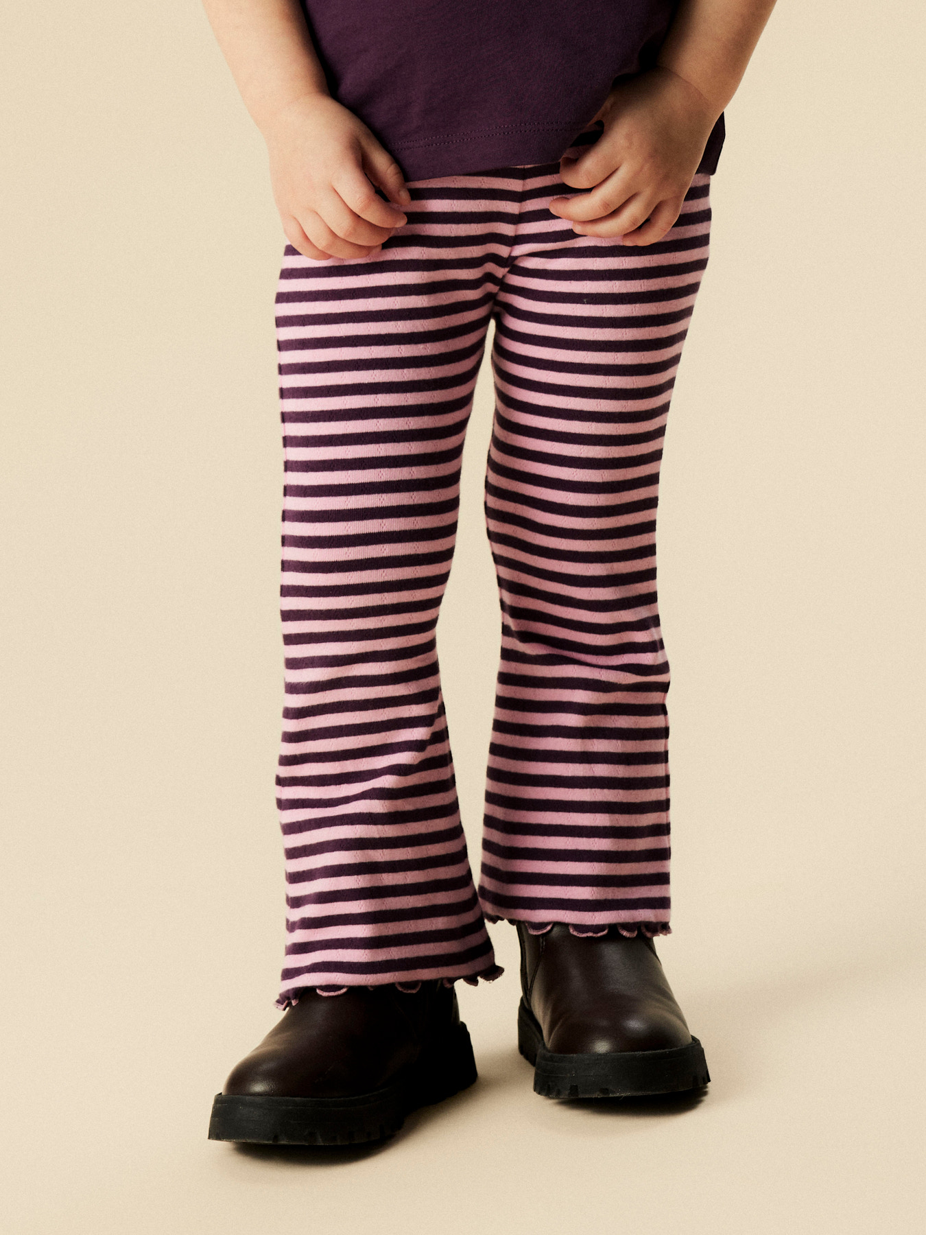 NAME IT Bootcut Svaj Leggings Bensa Blackberry Wine billede