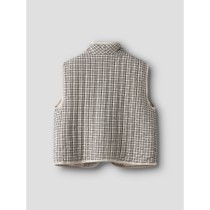 NAME IT Quiltet Vest Tecka Pumice Stone Black