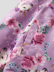 NAME IT Jakke Maxi Violet Floral Unicorn