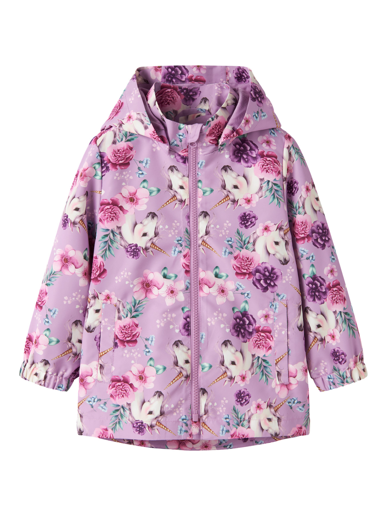 Name It Overgangsjakke - Noos - NmfMaxi - Violet Tulle/Floral Un