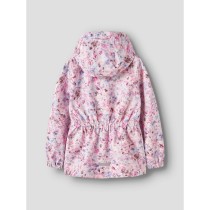 NAME IT Nkfmaxi Jacket Li Aop - Gray Lilac
