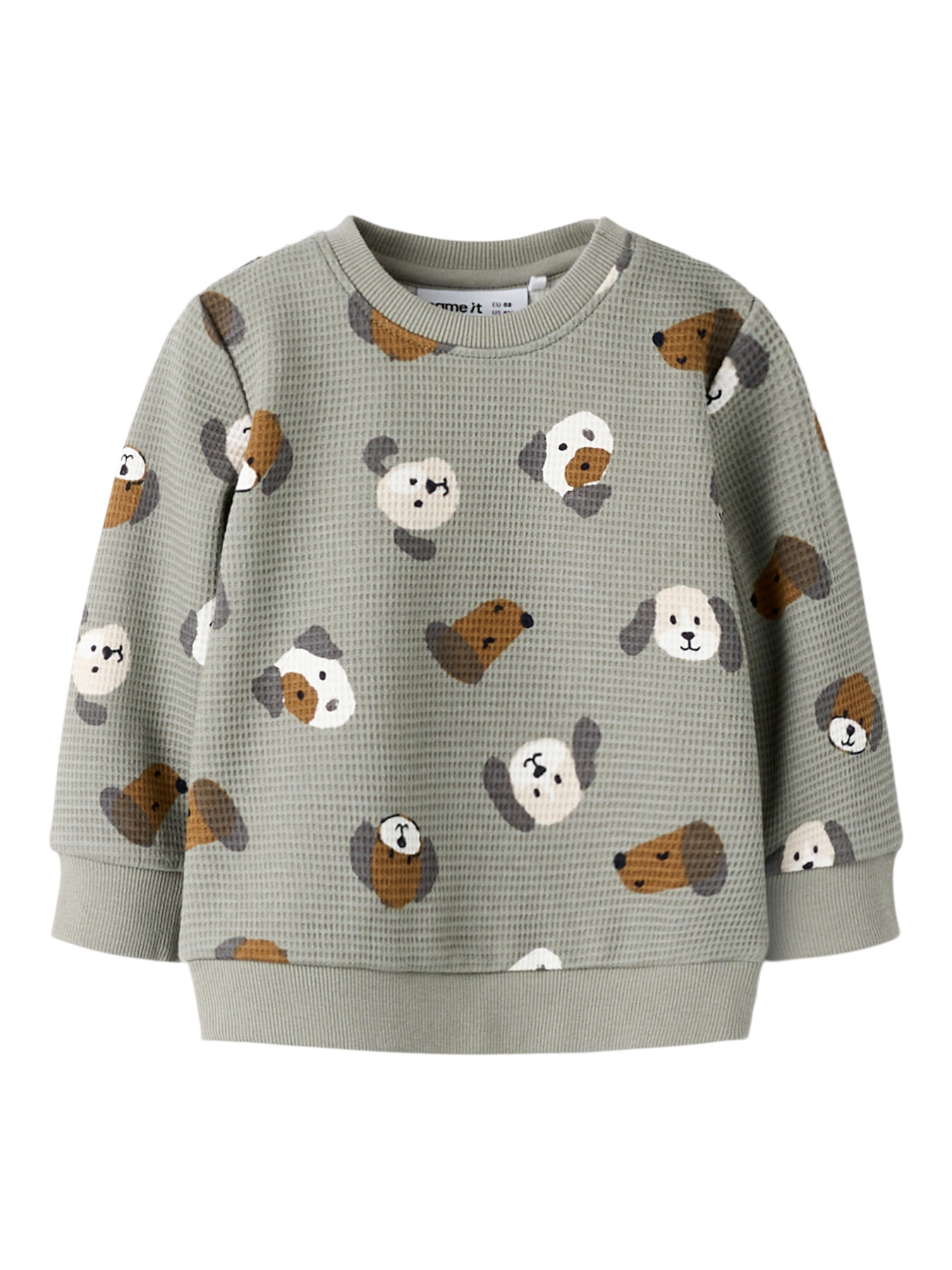 Name It Sweatshirt - Vaflet - NbmTimm - Shadow m. Print