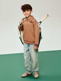 NAME IT Sweat Polo Trent Toasted Coconut