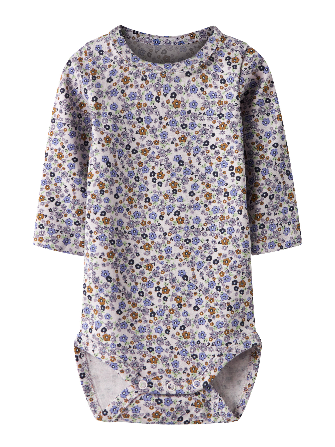 NAME IT Langærmet Body Tuline Lilac Marble