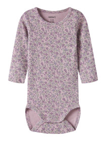 NAME IT Langærmet Body Tuline Dawn Pink