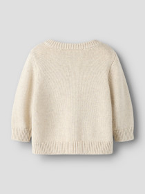 NAME IT Strik Cardigan Toana Peyote Melange