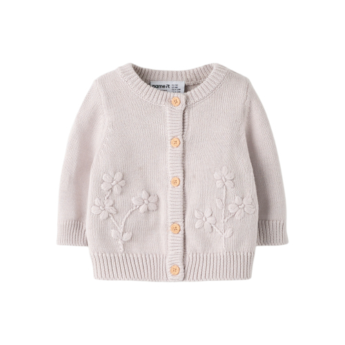 NAME IT Strik Cardigan Toana Lilac Marble
