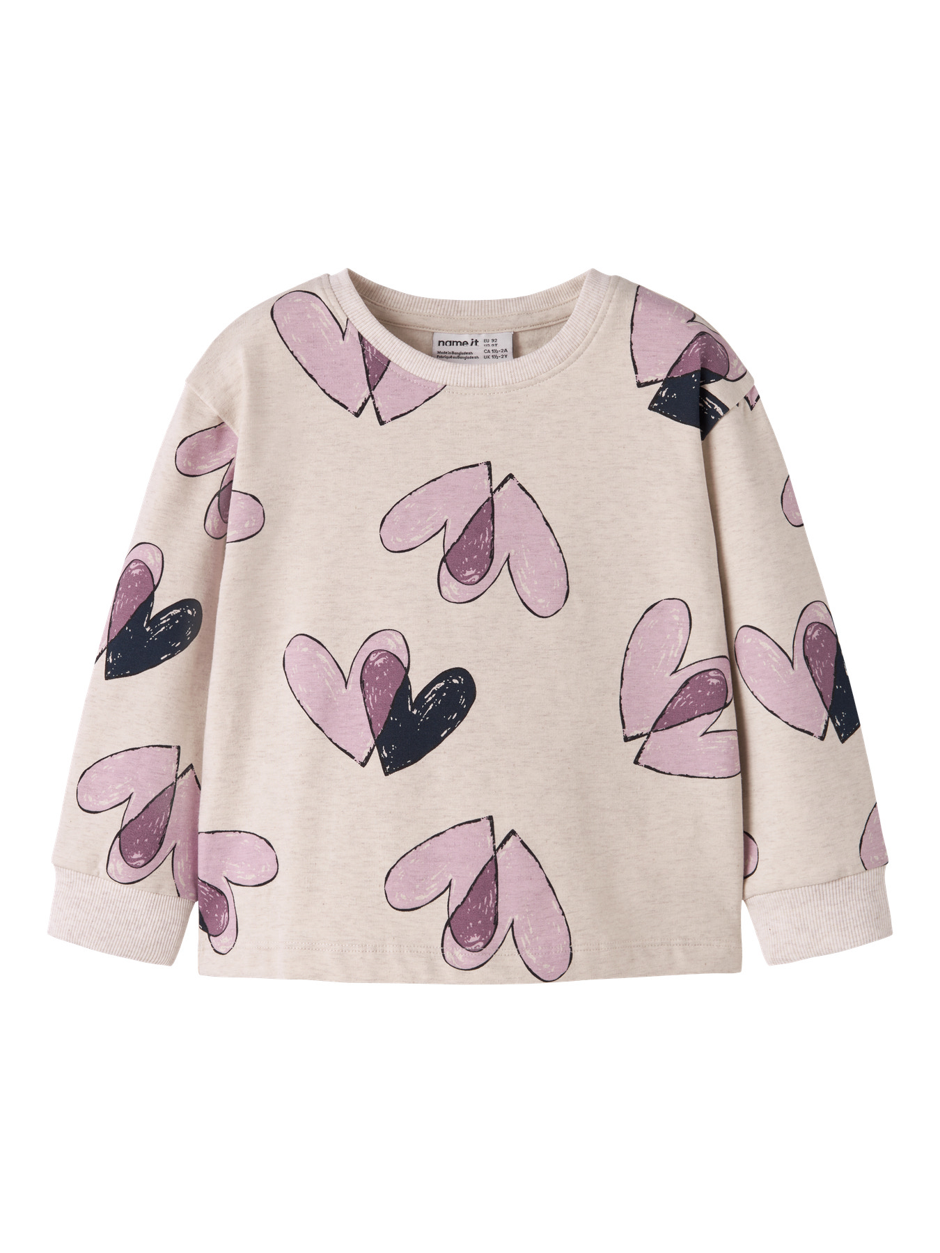 Name It Bluse - NmfTeart - Peyote Melange m. Print