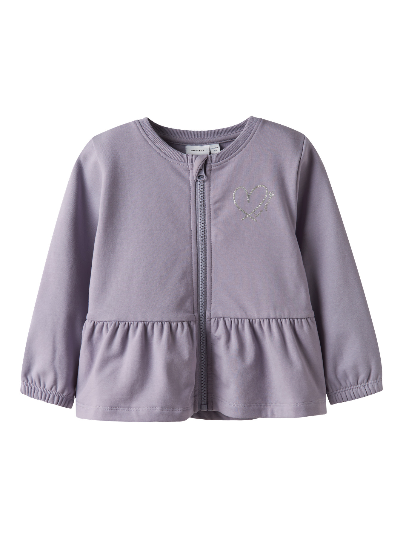 Name It Cardigan - Sweat - NmfTaika - Lavender Gray