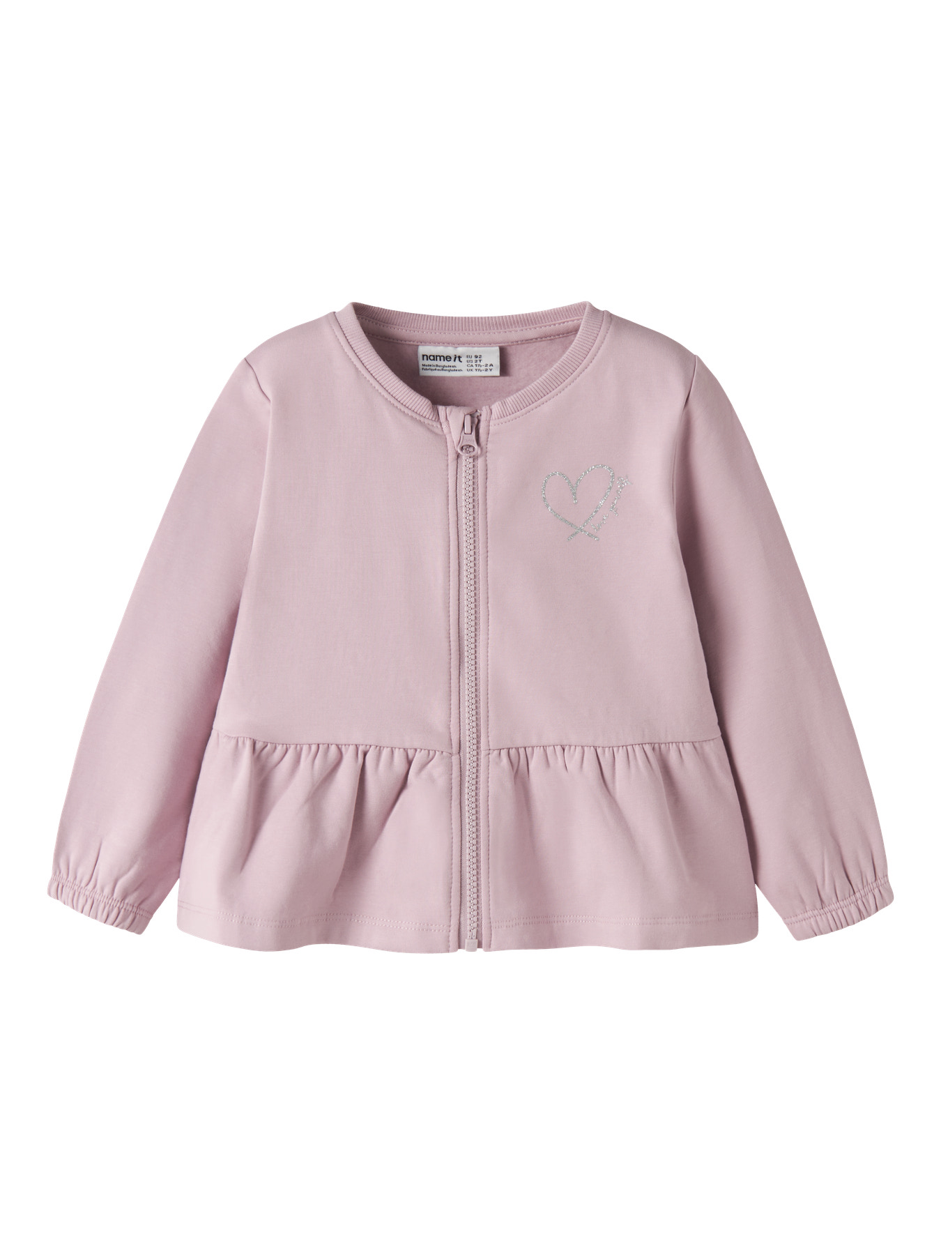 Name It Cardigan - Sweat - NmfTaika - Dawn Pink