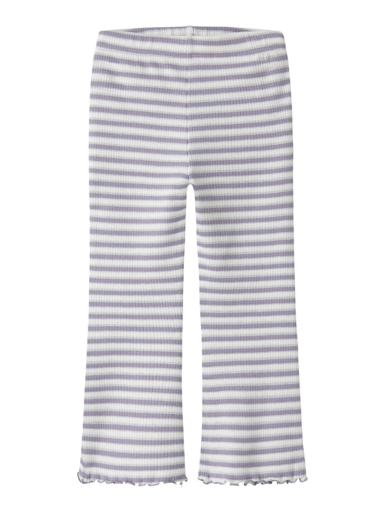 Name It Bukser Lavender Gray Cloud Dancer Med Striber - Str. 5y 110cm