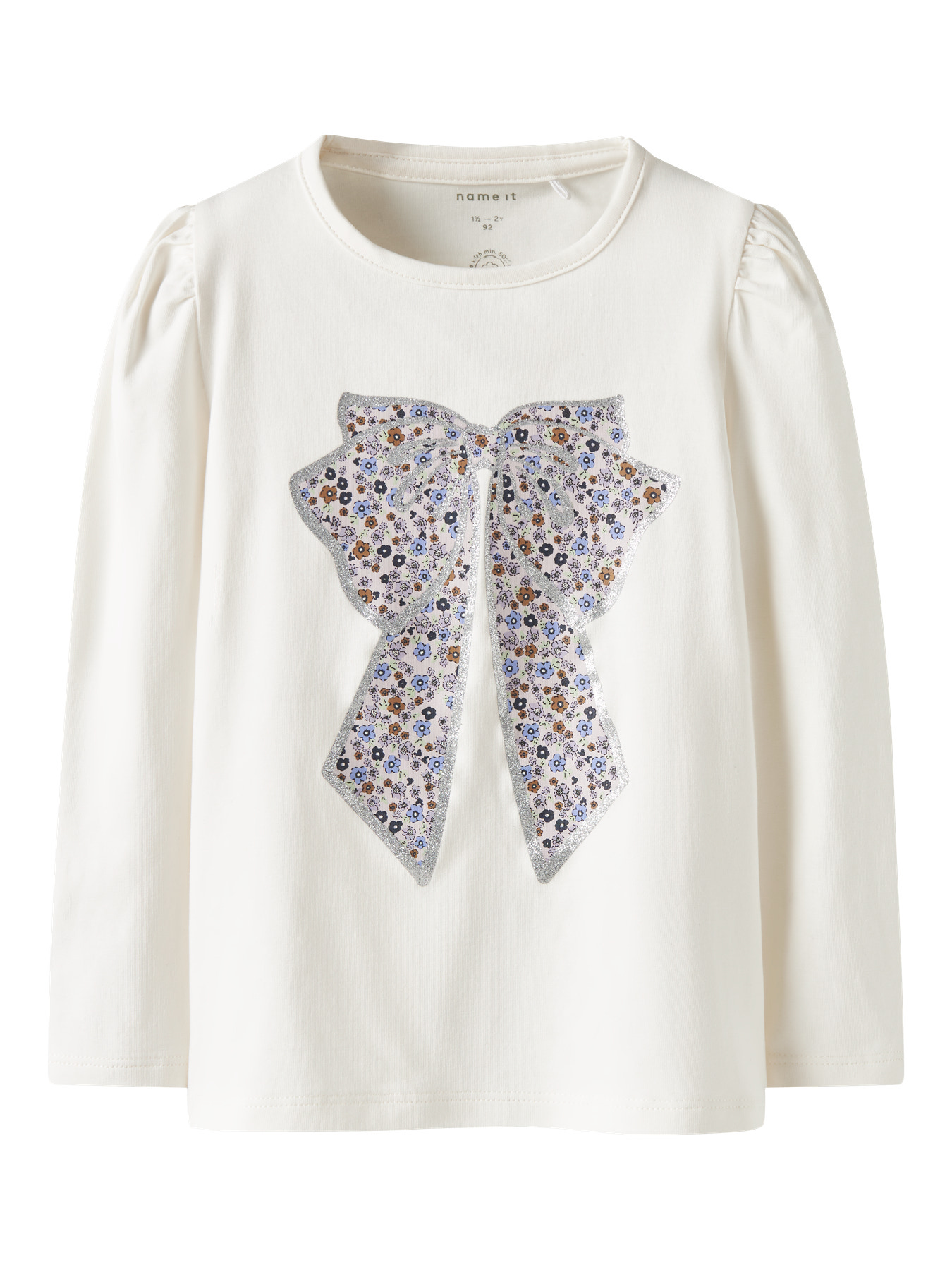 Name It Bluse - NmfTally - Cloud Dancer m. Print