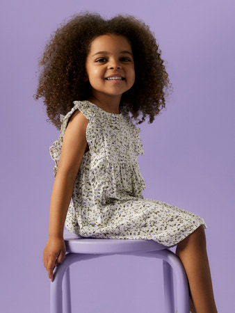 NAME IT Kjole Dolly Star White billede