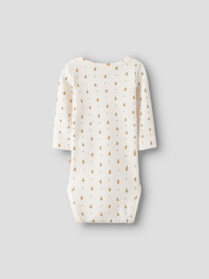 LIL ATELIER Langærmet Rib Body Lago Coconut Milk Pear