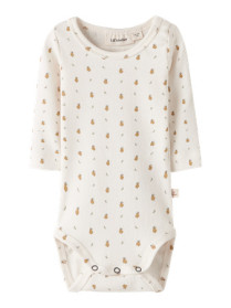 LIL ATELIER Langærmet Rib Body Lago Coconut Milk Pear