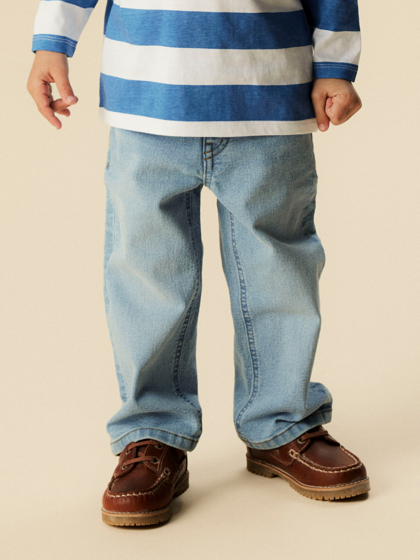NAME IT Jeans Ryan Straight Light Blue Denim billede