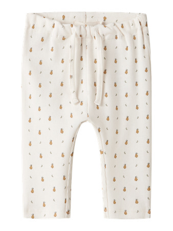 LIL ATELIER Rib Bukser Lago Coconut Milk Pear
