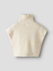 NAME IT Kort Strik Vest Tonka Cloud Dancer