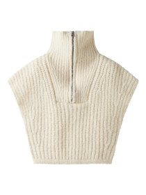 NAME IT Kort Strik Vest Tonka Cloud Dancer