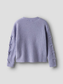 NAME IT Striktrøje Tarin Lavender Gray